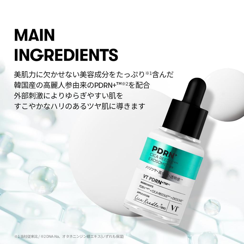 VTCOSMETICS Reedle S Serum Intensive Glowing and Translucent PDRN+ 30ml, Moisturizing, Firming, Care, Illuminating,