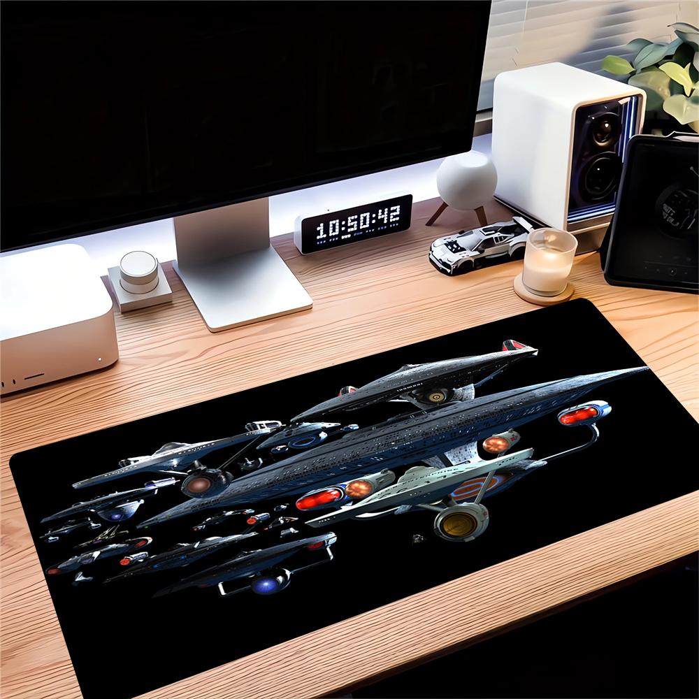 Starship Formation Large Gaming Mouse Pad Nonslip Rubber Base Waterproof Desk Mat For Office Pc Laptop