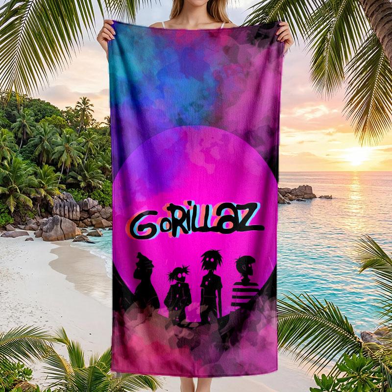 Large Beach Towel Quick Dry Absorbent Towel For Beach IndoorGorillaz
