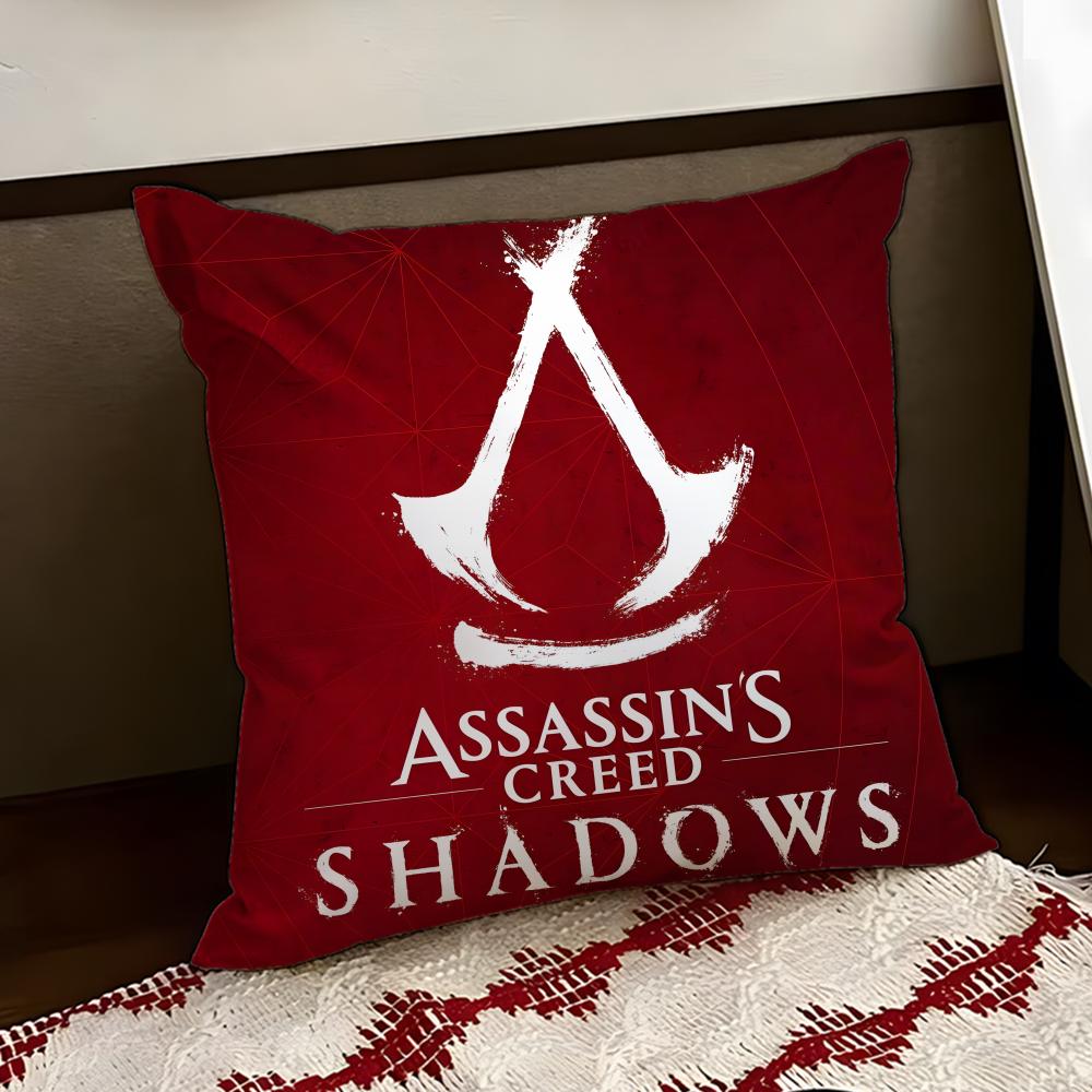 AAssassins GameCreed SShadows Cushion Cover Reversible Soft Durable Pillow Cover Home  Car MultiScene Use for Daily Comfort