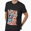Mega Man 1 2 and 3 Robot Masters Graphic T-Shirt