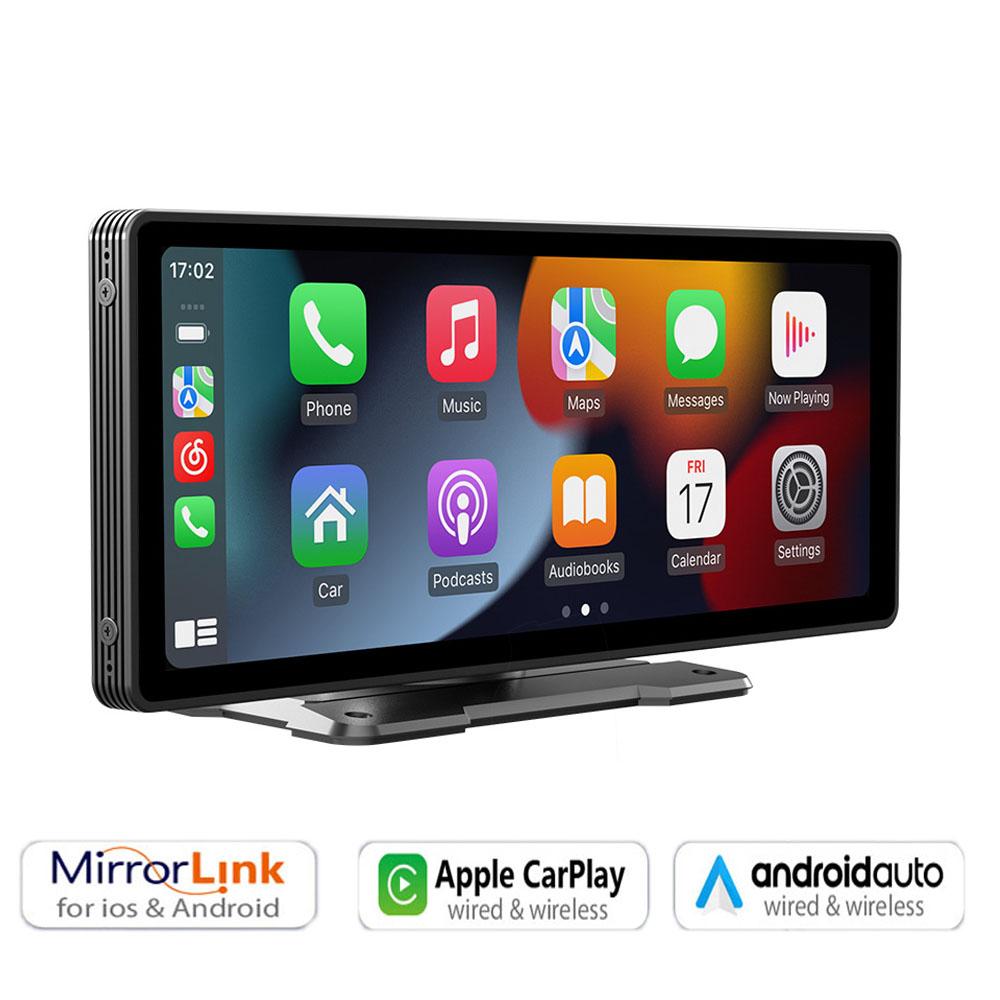 9.3Inch Car Radio Dash Cam Video Recorder MP5 Player Wireless CarPlay Android Auto Touch Screen Bluetooth