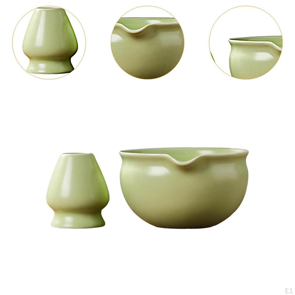 Коллекция японских чаш для матча с подставкой для венчика для ценителей чая