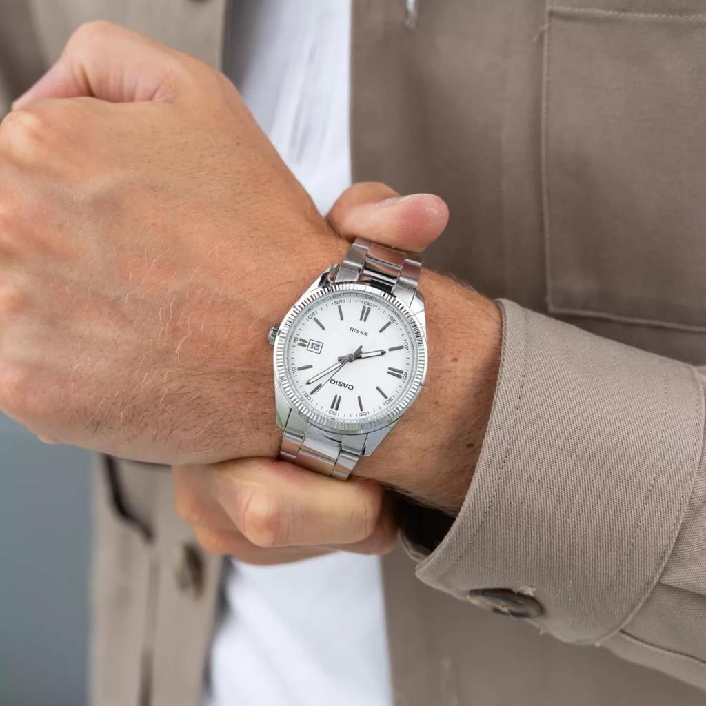 Классические серебристые часы Casio MTP1302D-7A1