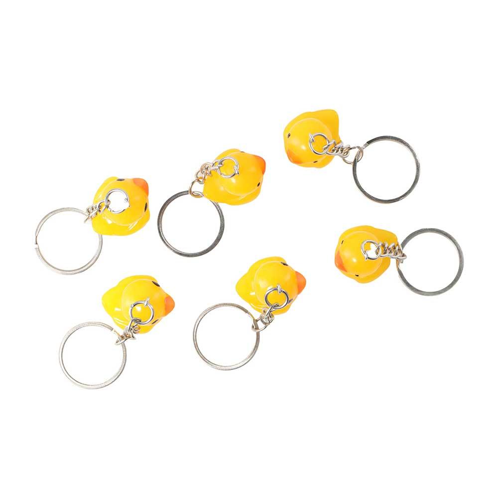 Rubber Cute Lovers Car Keyring Little Yellow DUCK Key Chain Keychains