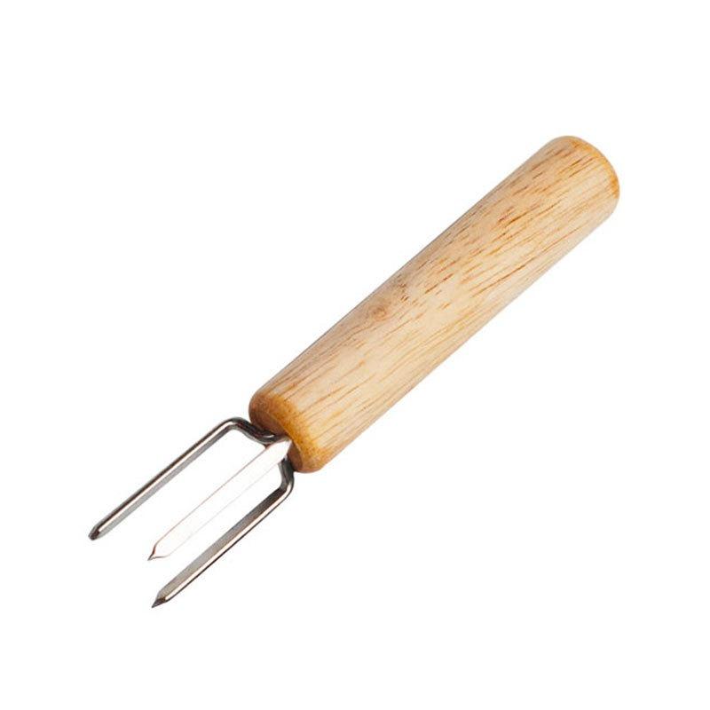 2/4/8 шт. Держатели для кукурузы из нержавеющей стали с деревянной ручкой, шампуры для початков, для барбекю, защита от ожогов, вилки для фруктов, инструмент для приготовления пищи для кемпинга на открытом воздухе, инструмент для барбекю