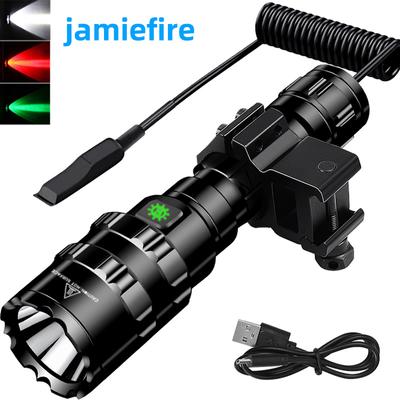 Outdoor 10W Outdoor Household LED Tactical Glare Flashlight Set