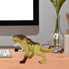 Смола Мультяшный Динозавр Модель Игрушка Фигурки Креативные Смоляные Украшения Домашнее Украшение