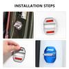 4PCS Car Door Lock Cover Stainless Steel Protection Accessories For Jeep Grand Cherokee Compass XJ Wrangler JL JK Hawk Renegade AMP1