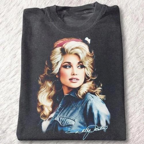 style Dolly Parton Country Music tour dark heather color T-shirt