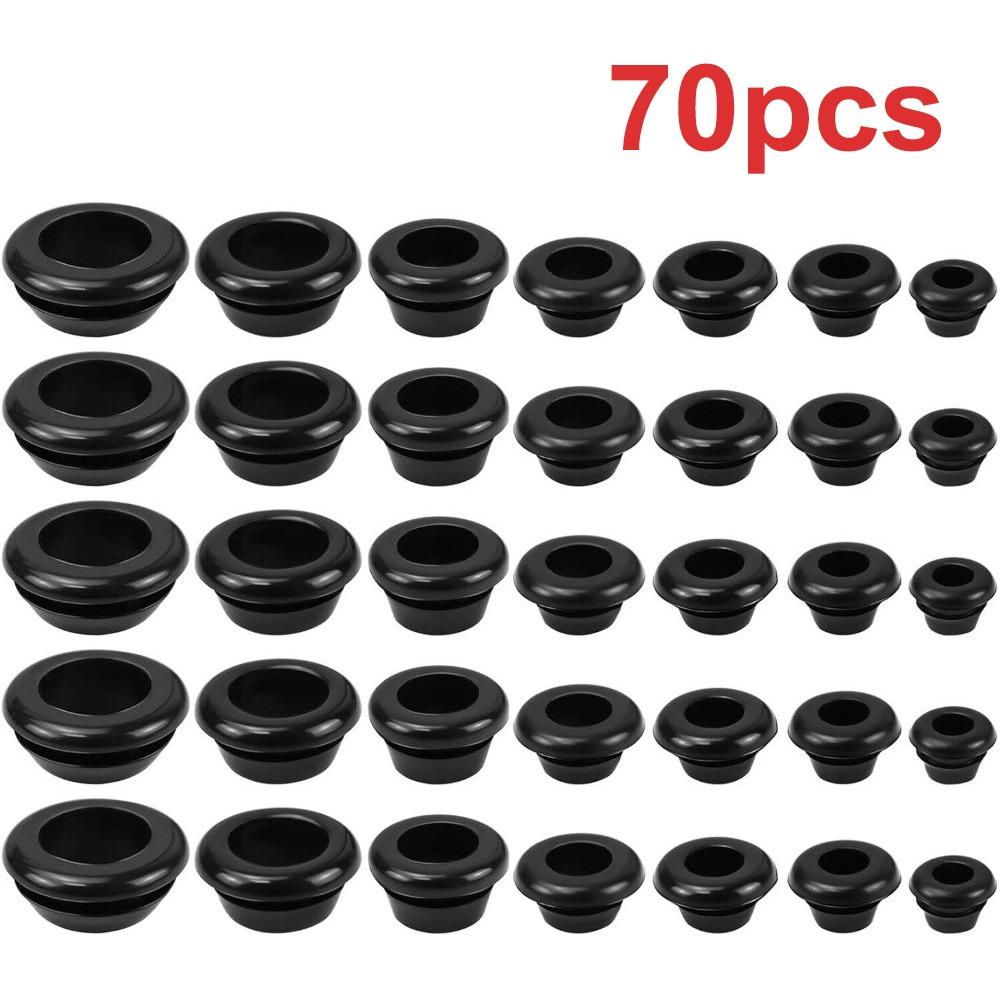 Rubber Cable Hole Plugs Rubber Grommet Kit Grommet Assortment Kit Ring Panel Hole Sealing