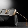 Fashion Steampunk Sunglasses Brand Design Men Women Vintage Square Metal Punk Sun Glasses Uv400 Shades Eyewear