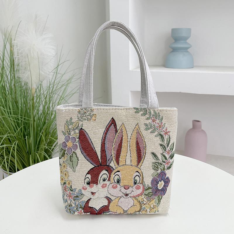 Золотистый шелковый кролик с двухсторонней вышивкой, маленькая переносная сумка, женская новая сумка, сумка для переноски, сумка для мобильного телефона