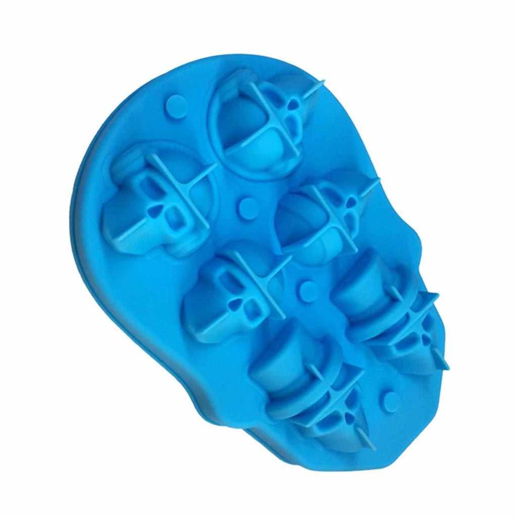 Хэллоуин 3D Формы для торта в виде черепа Силиконовые Формы для печенья своими руками Форма для льда Большая форма для торта в виде черепа Хэллоуинский декор Вечеринка по случаю дня рождения