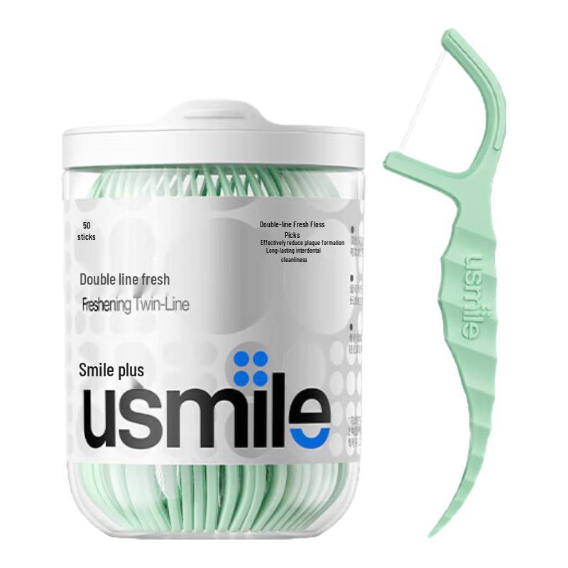 usmile Двойная зубная нить-зубочистка
