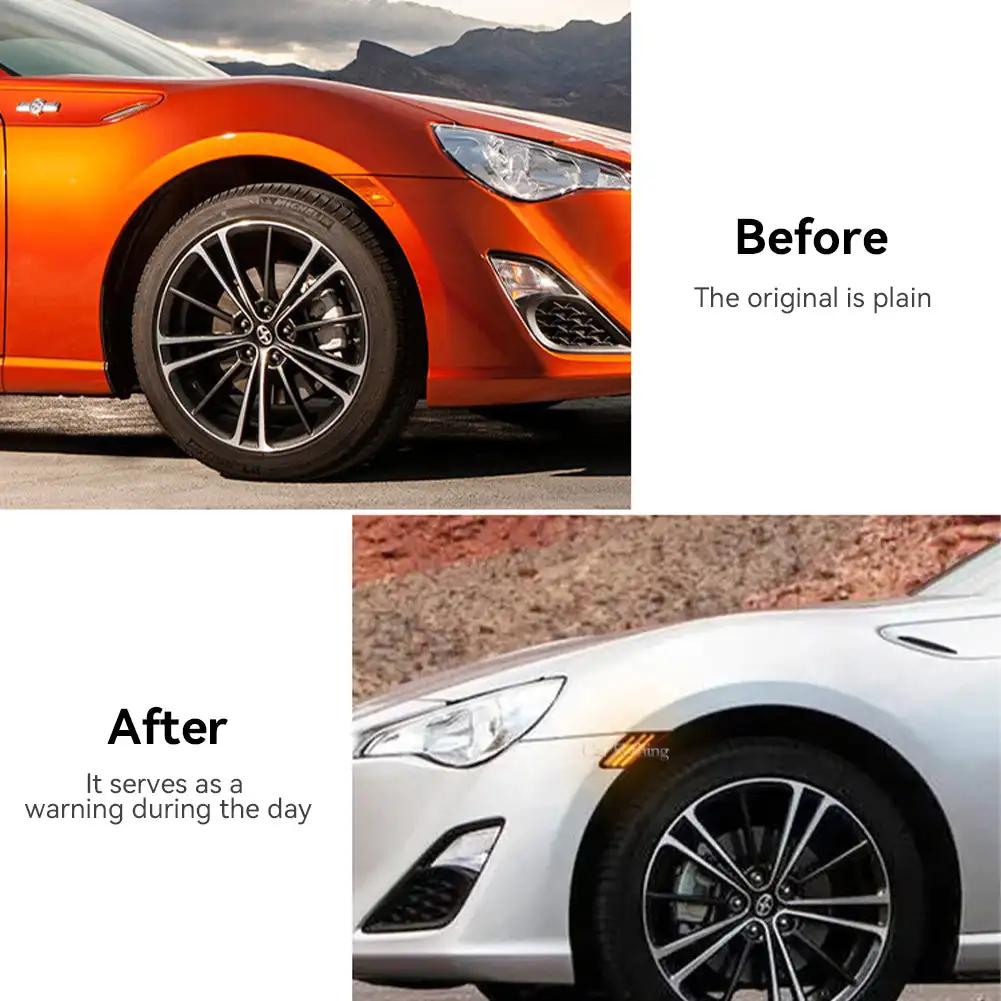1 пара светодиодных динамических боковых габаритных огней для Toyota 86 FT86 GT86 Scion FR-S Subaru BRZ, указатель поворота