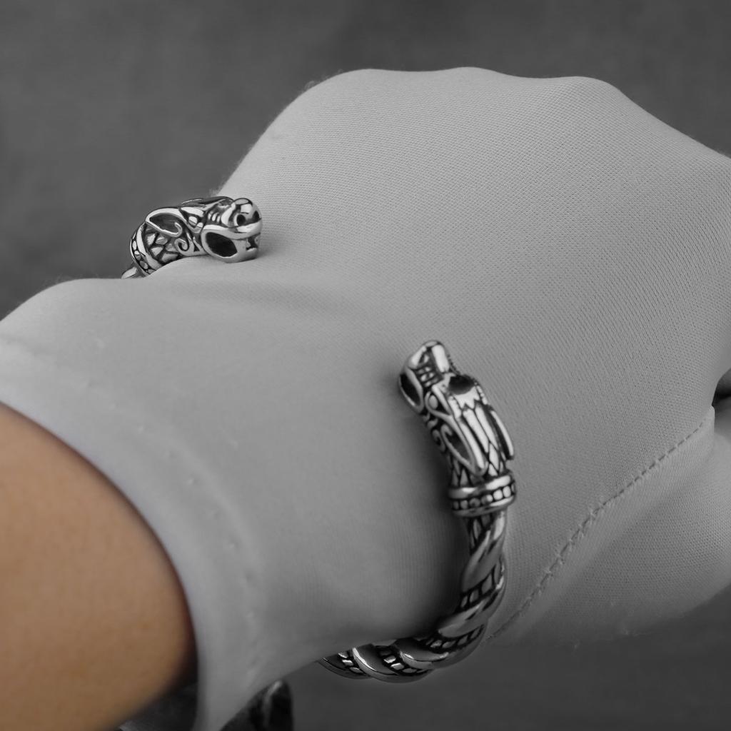 Viking Смеситель Трехцветный Опционально Браслет Манжета Нержавеющая Сталь Модный Тренд Свадебный Подарок Мужские Украшения Оптом