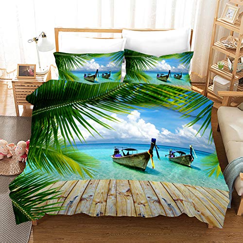 Комплект постельного белья с рисунком парусного корабля, 3D-принт с изображением лодки для детей-подростков и взрослых, комплект постельного белья из полиэстера, покрывало для двуспальной кровати размера «king-size» и двуспальной кровати