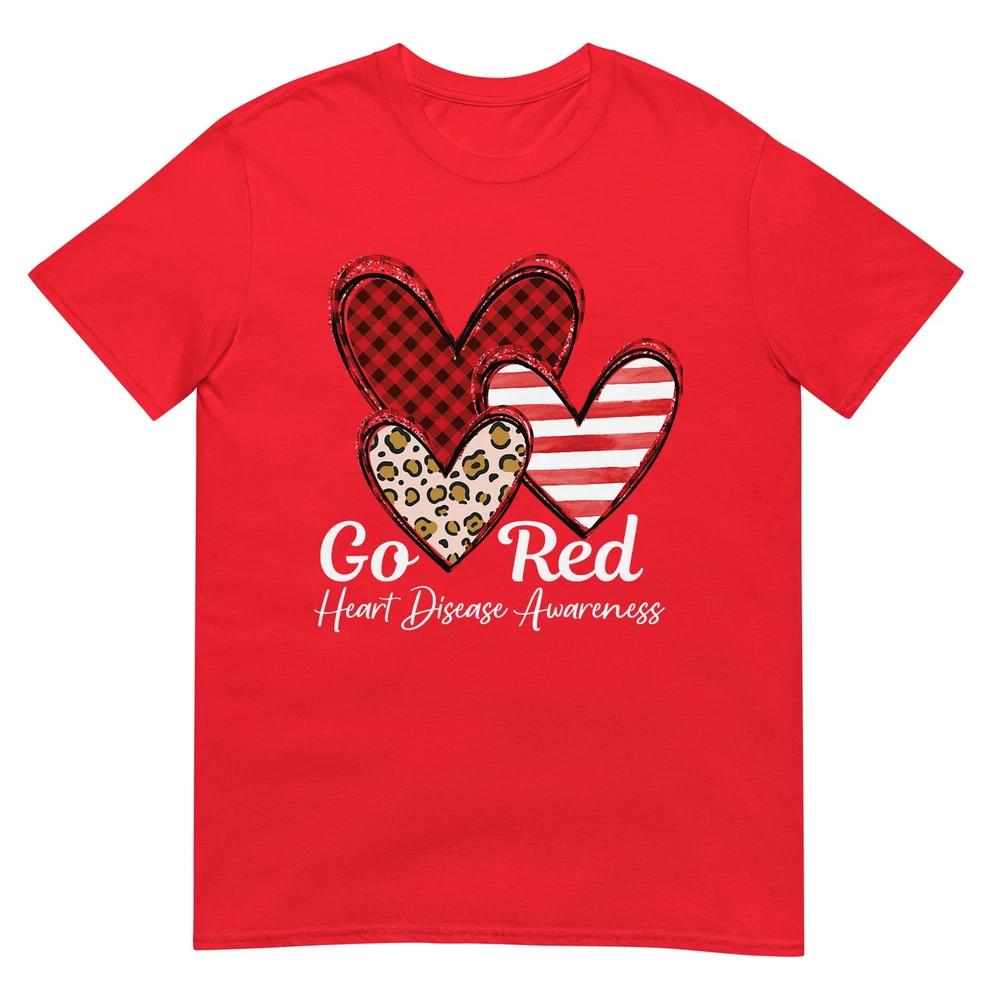 Go Red Heart Disease Awareness Chd Unisex February Wear Red TShirt