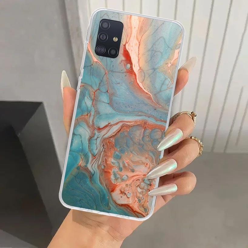 Модный Золотой Розовый Геометрический Мраморный Чехол для Телефона для Samsung Galaxy A52 A32 A22 A12 A02S A50S A30S A10S Note 20 Ultra 10 Plus S10 A