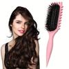 Curly Hair Styling Brush for Women - Ergonomic, Bristle Comb with Comfort Grip Handle for Bouncy Curls & Hairstyles, Curly Hair Brush