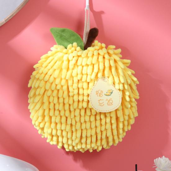 Полотенце для рук из шенилла с ремешком для подвешивания, хорошо впитывающее воду мягкое сверхтонкое волокно, утолщенная тряпка, устойчивая к пятнам, многоразовая для уборки кухни и ванной комнаты