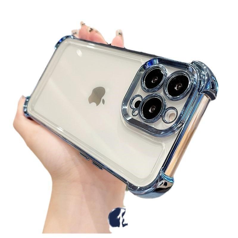 Подходит для iphone11promax чехол для мобильного телефона с подушкой безопасности для карты противоударное гальваническое покрытие 11 продвинутое ощущение 11pro прозрачный