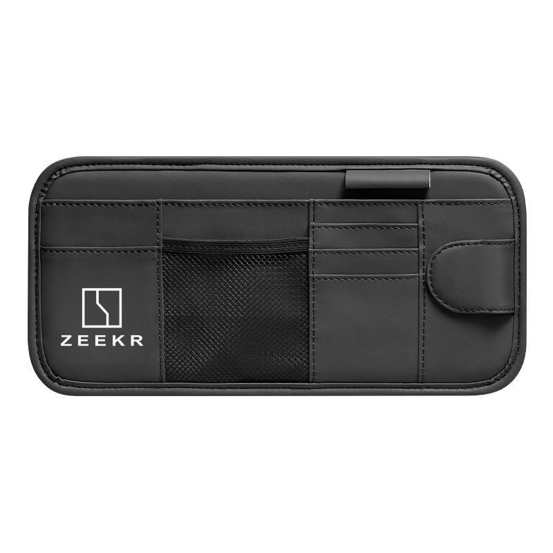 Автомобильный солнцезащитный козырек Zeekr 001/X/009 с многофункциональным зажимом для очков и сумкой для хранения