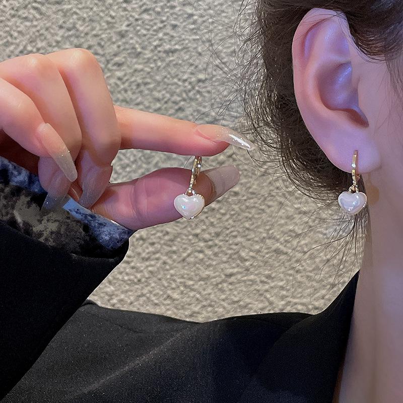 Серьги с жемчугом «русалка» из серебра 925 пробы — модная роскошная универсальная застежка-пряжка Love Ear