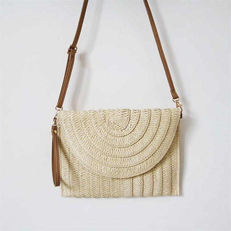 Летняя пляжная соломенная подвеска с шариком, женские дорожные сумки через плечо через плечо