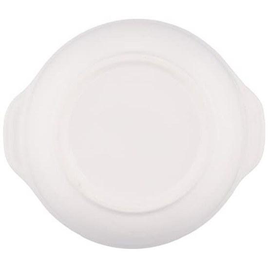 Banko-yaki oven-safe heat-resistant monotone soup plate white diameter approximately 13cm onion gratin tableware ceramic microwave safe made Japan