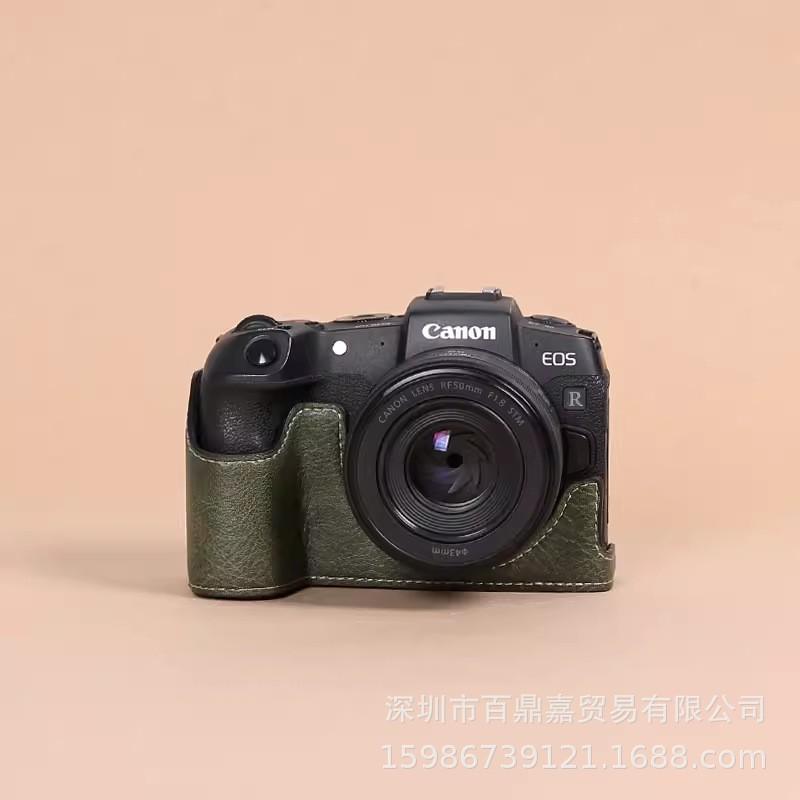 Получехол из ПУ-кожи для камеры Canon EOS R8 RP, защитный чехол с ремешком, для путешествий, повседневного использования