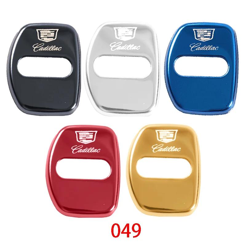 Car Decoration 4pcs Door Lock Cover Case for Cadillac CTS CT4 CT5 CT6 XT4 XT5 XT6 Metal Auto Exterior Accessories