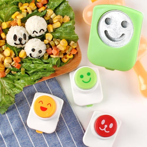 Orirya Nori Punch, Seaweed Cutter, Cute Onigiri Smile Design, Easy Shape Punch, Smile Punch, DIY Bento Box Accessories, Kitchen Supplies, Bento Decora