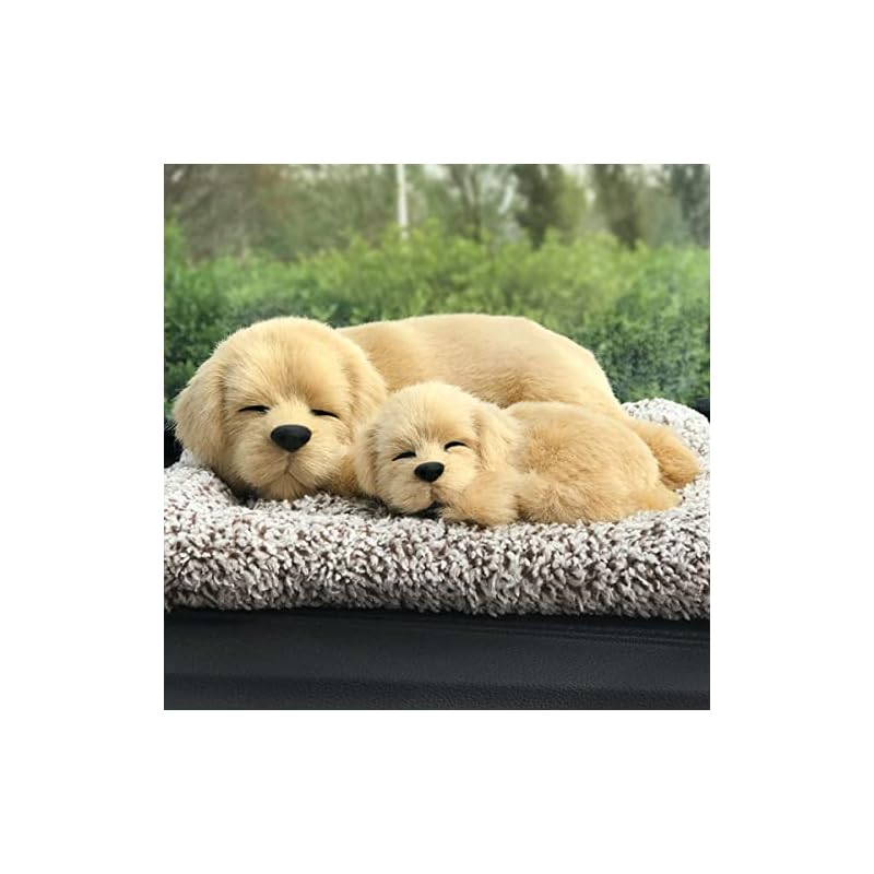 Плюшевая игрушка-фигурка собаки TASINO, 26x18см, Реалистичная, Милая, Как живая (Лабрадор и Щенок)