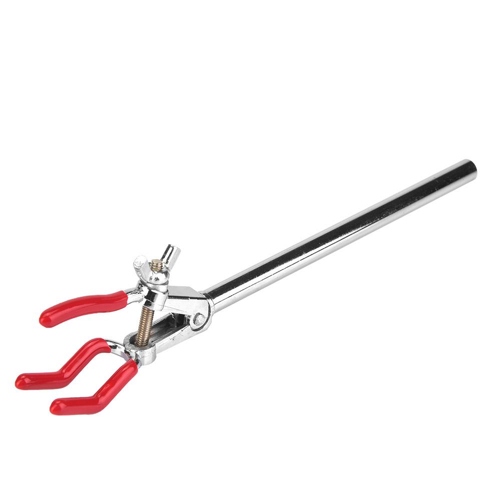 Лабораторный инструмент Химический зажим с тремя зажимами из цинкового сплава Подставка для реторты Держатель конденсатора(маленький)