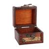 Mini Vintage Handcraft Wooden Jewelry Box Container Ring Earring Storage Holder (Map)