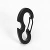 2Pcs Black Everyday Carry Multi Tool D Ring Carabiner with Bottle Opener Spring Hook for Outdoor Keys Gear Camping Hiking Tools