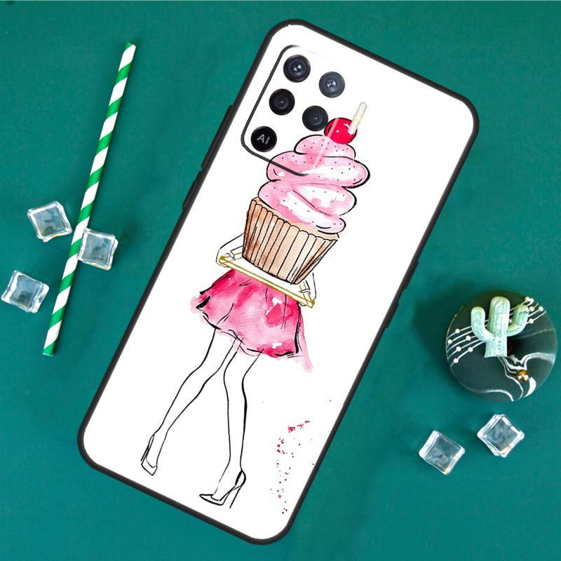 Городской Модный Чехол Для Телефона Девушки Для Oppo A18 A38 A58 A78 A98 A40 A60 A80 A91 A15 A17 A74 A94 A54 A57S A16 A76 A96
