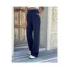 Women's Pleated Velvet Pallazo Crepe Pants