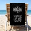 proof beach towel with a V-VOLCOM LOGO3 pattern - soft,absorbent,quick-drying,machine washable - perfect for swimming,camping,bathing