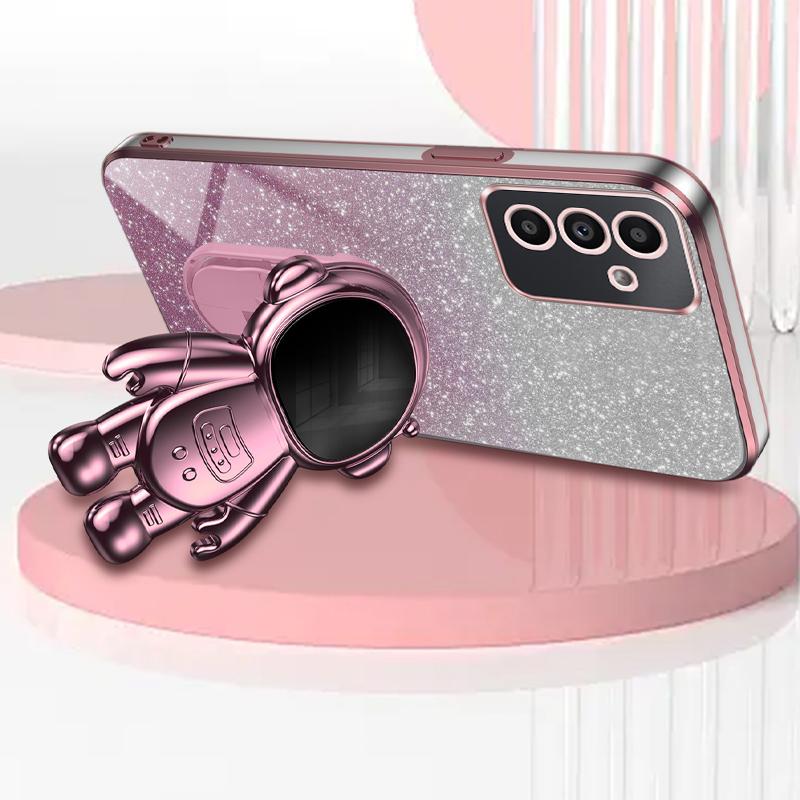 Astronaut Kickstand Cover for Samsung Galaxy A35 5G Case PC+TPU Anti-scratch Phone Shell