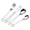 4pcs/set Baby Teaspoon Spoon Food Feeding Fork Knife Utensils Set Learning Eating Habit Tableware