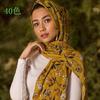 Maldives  Women Floral Chiffon Scarf Lady Print Soft Voile Printed Shawls and Wraps Female Foulard Muslim Woman Hijabs