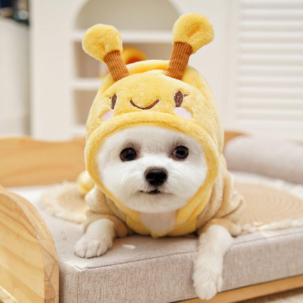 Милая пчелка, одежда для щенков, жилет, утолщенное пальто для плюшевого мишки, модная одежда для домашних собак, товары для питомцев