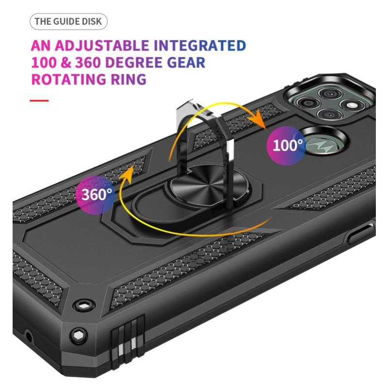Противоударный Магнитный Чехол для Телефона для Motorola Moto G8 G9 E7 E7i Edge S Play Plus Power Lite Fast Stylus 2021 Чехол с Кольцом-Держателем