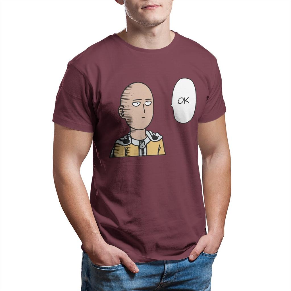 One ok punch merch Oke Okay Anime One punch man meme Unisex T-Shirt for Unisex 100% Cotton printed anime Clothes plus size 5XL 6XL