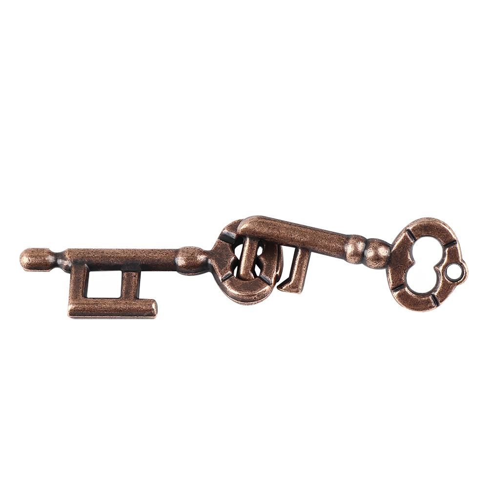 Cast Kid IQ Test Brain Tester Puzzle Intelligent Toy Key Puzzle