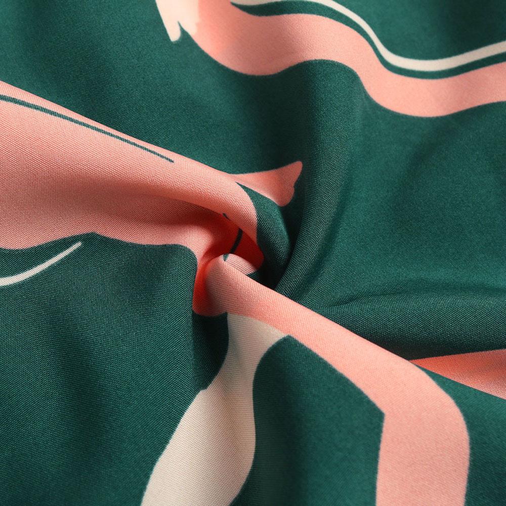 Осень-зима женское элегантное шифоновое платье трапециевидной формы длиной до колена с высокой талией и длинным рукавом с принтом