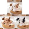 Очаровательная плюшевая игрушка белая собака, реалистично выглядящая мягкая игрушка, подарок для девочек